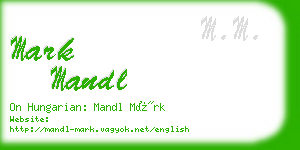 mark mandl business card